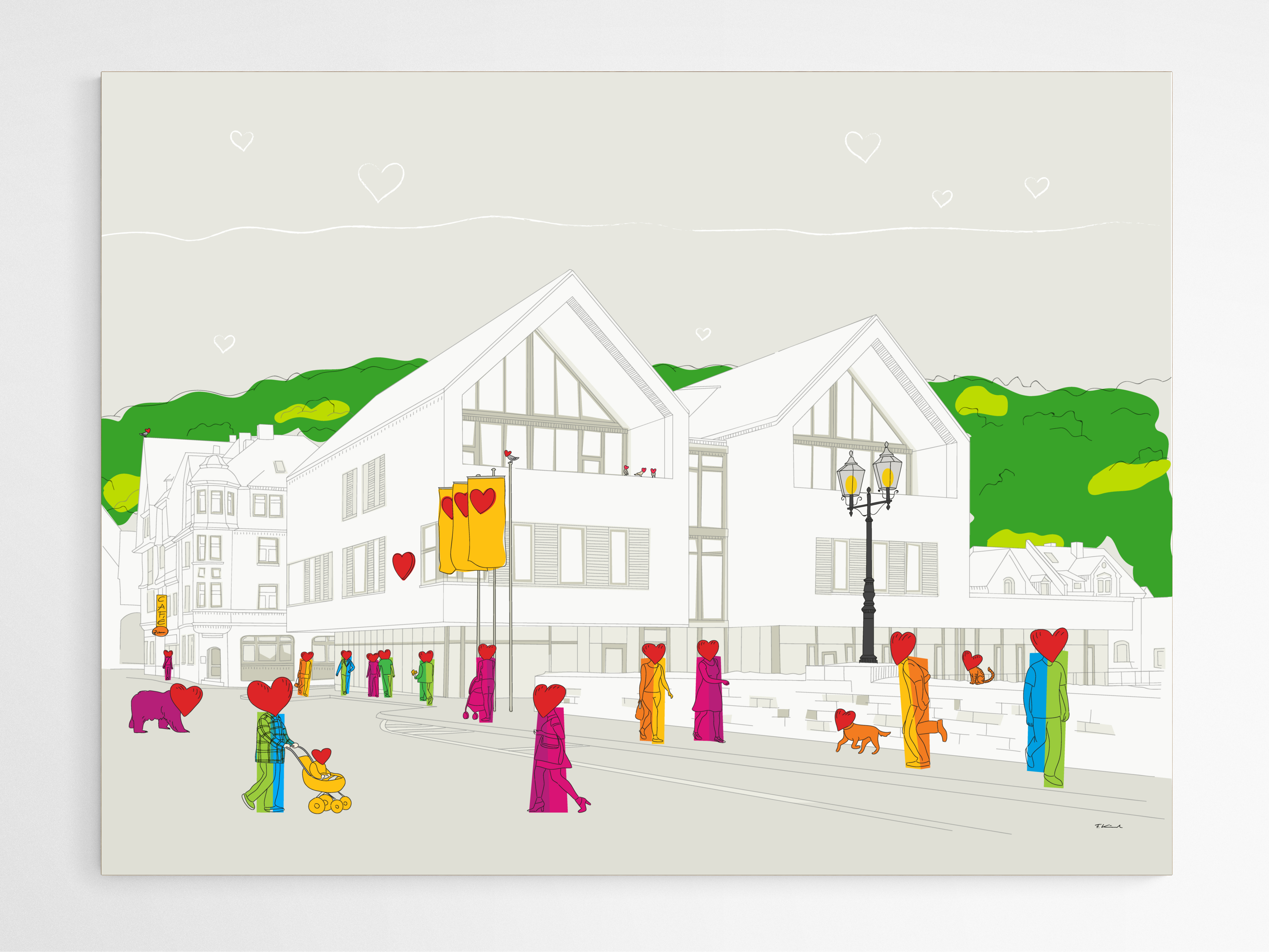 Sparkasse - Leinwand