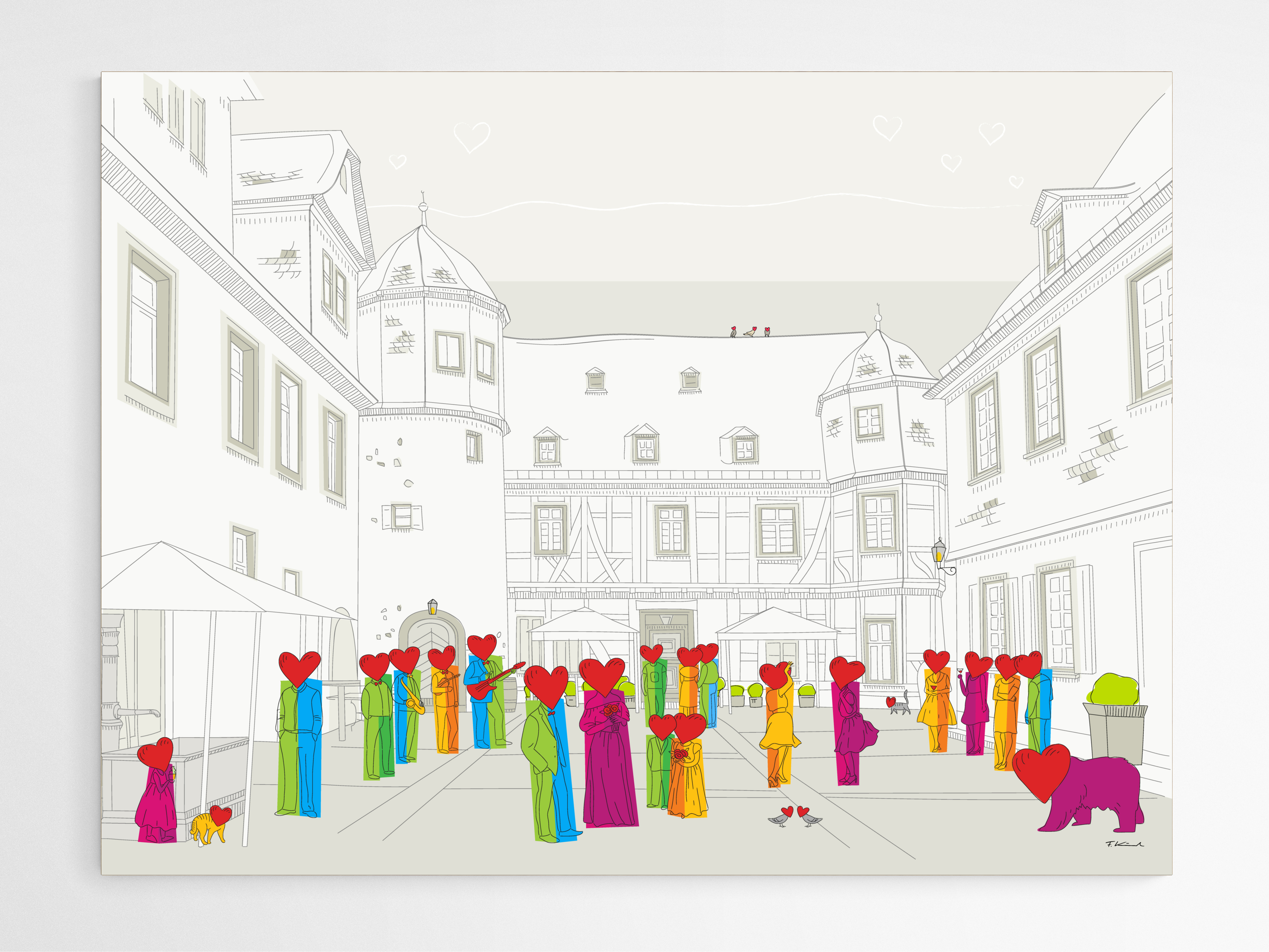 Hohe Schule - Leinwand