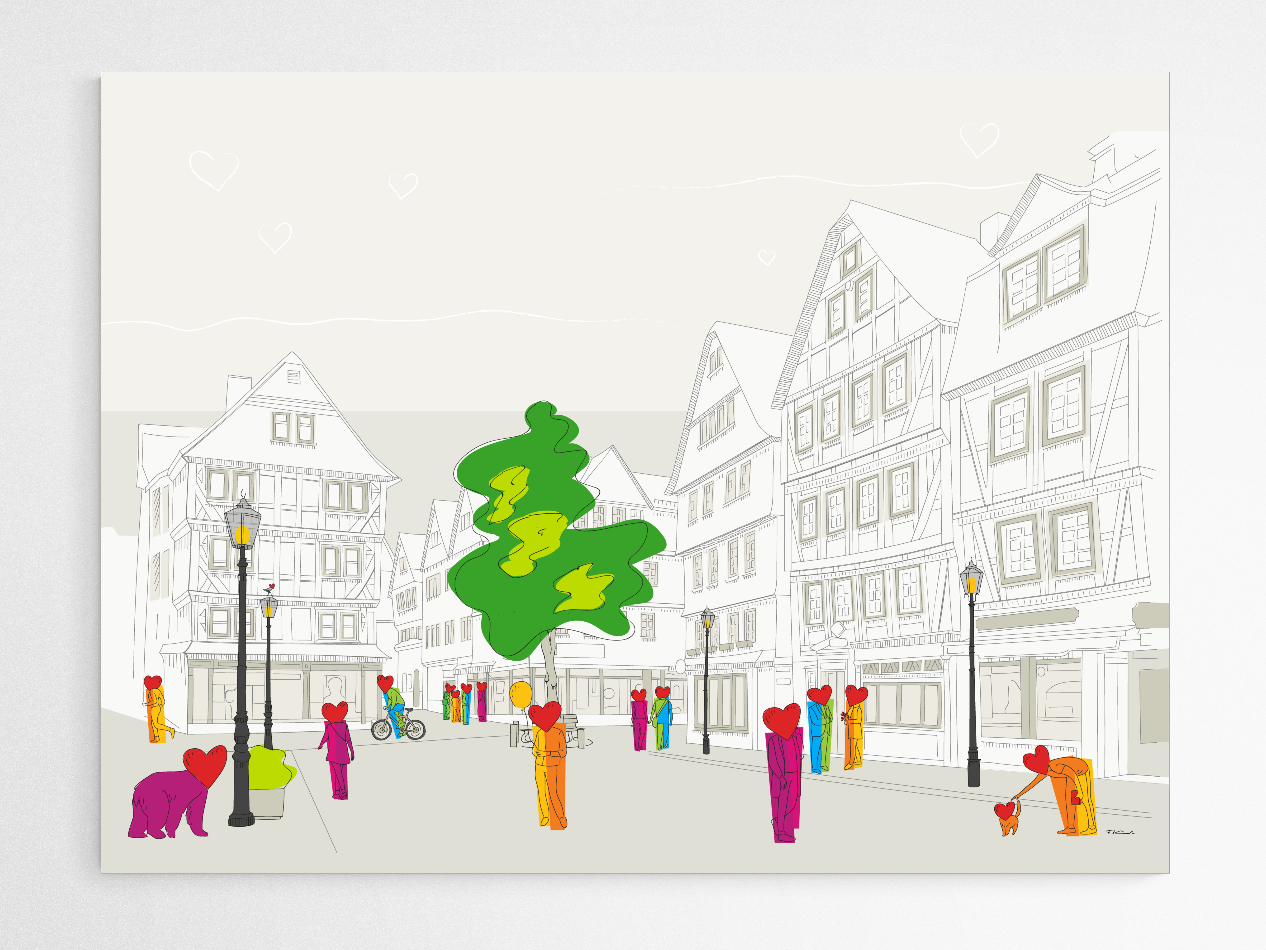 Holzmarkt - Leinwand