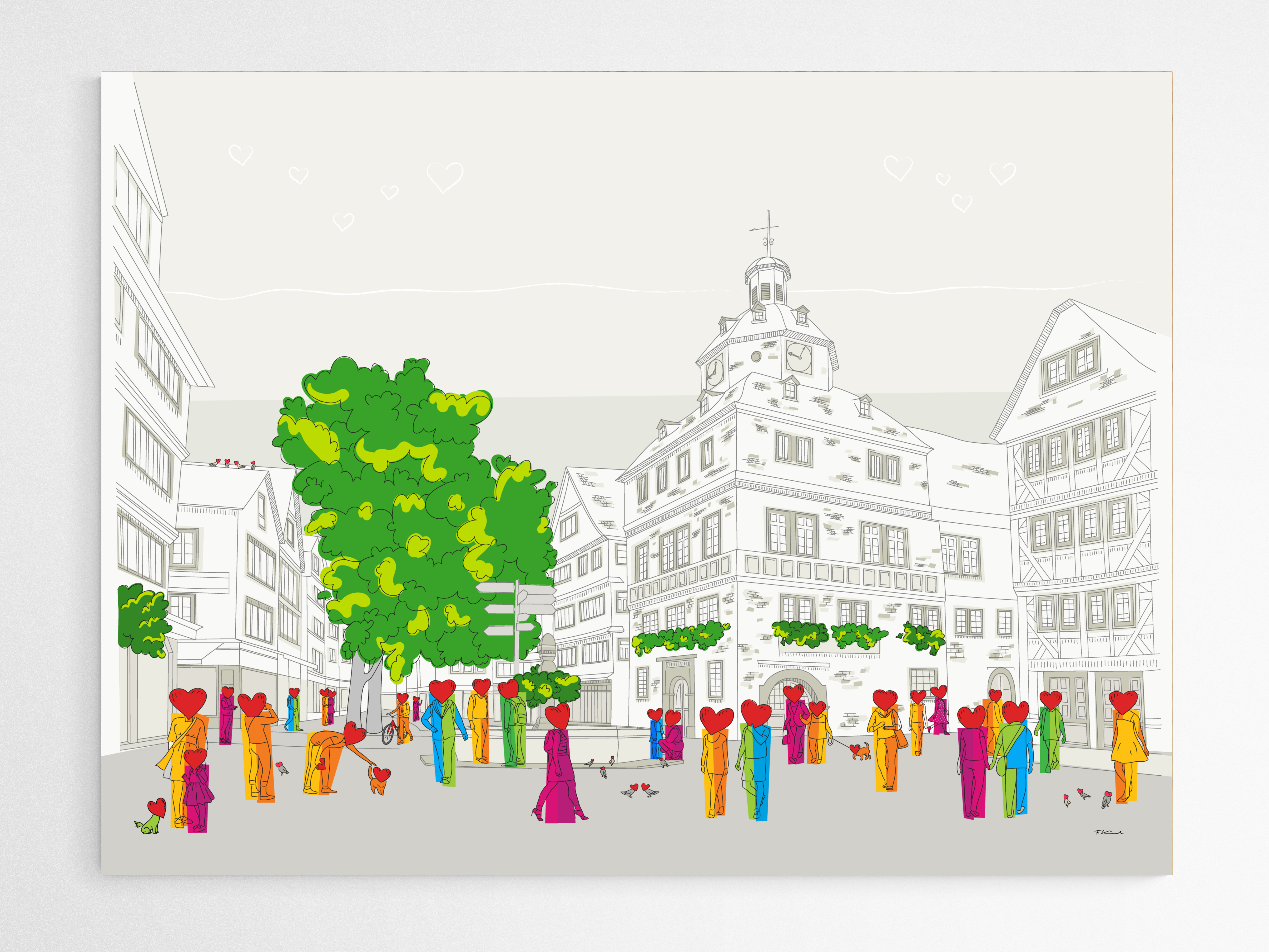 Rathaus II - Leinwand