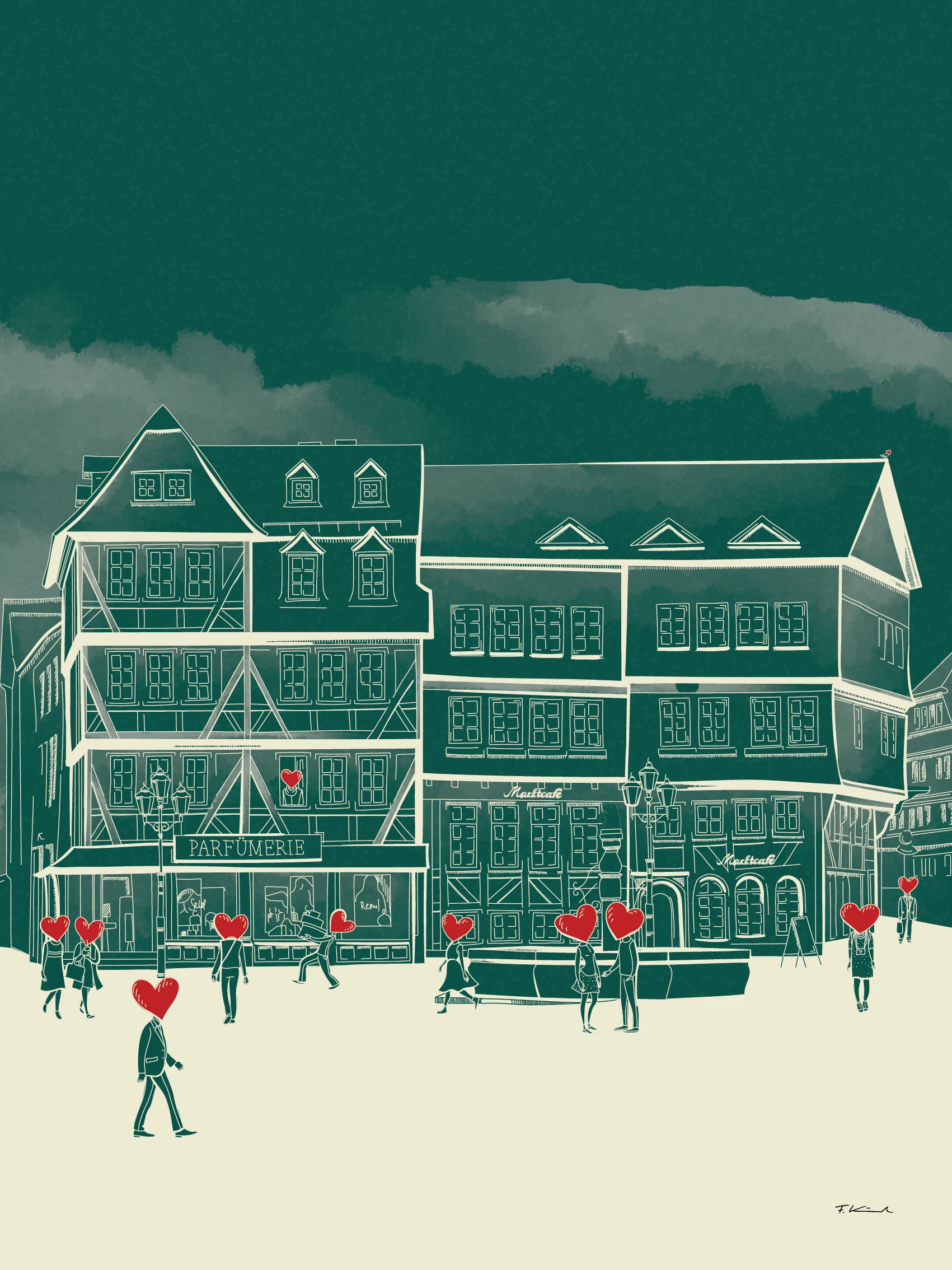 Marktplatz Doppelhaus - Mono Serie