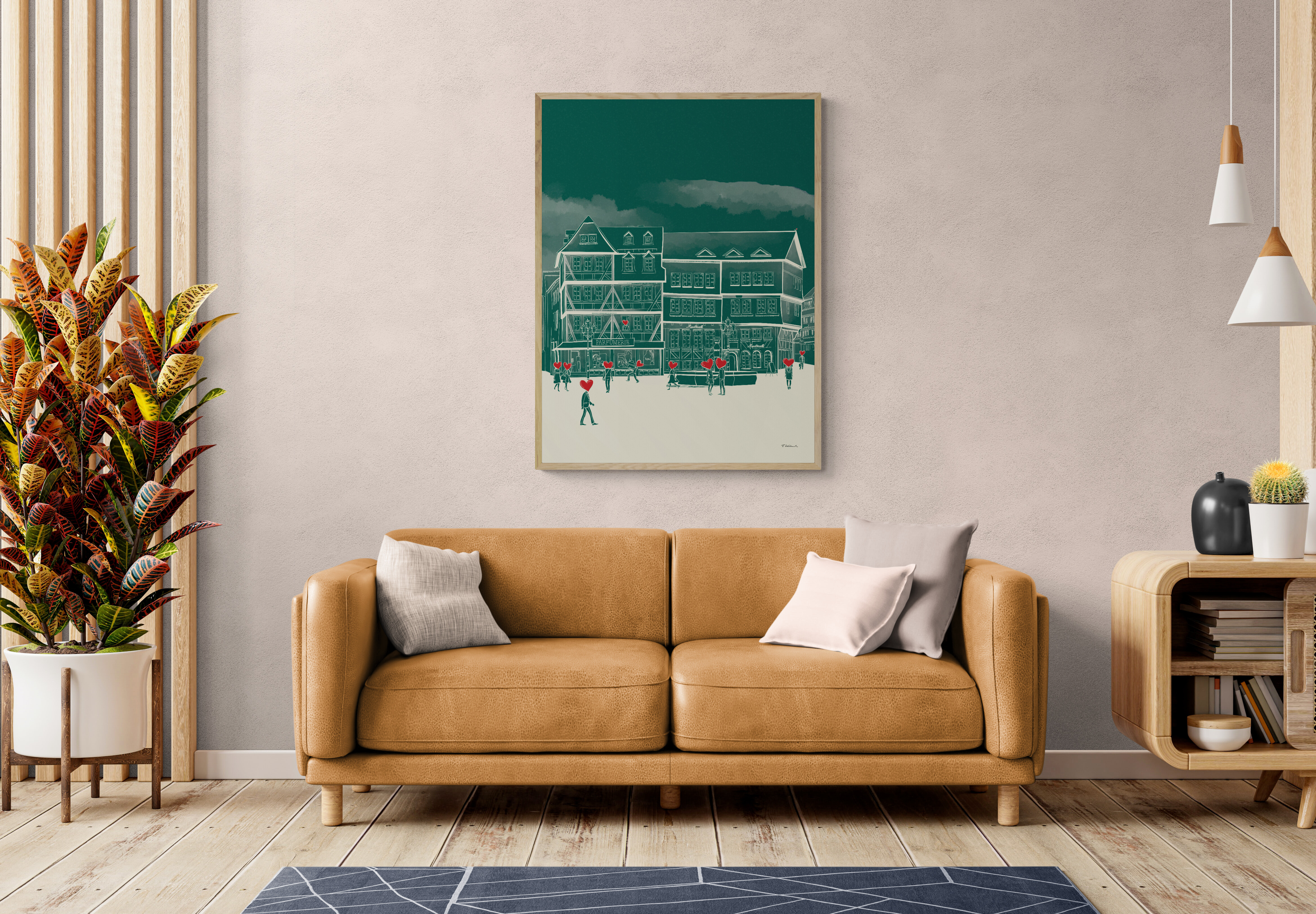 Marktplatz Doppelhaus - Wohnzimmer II