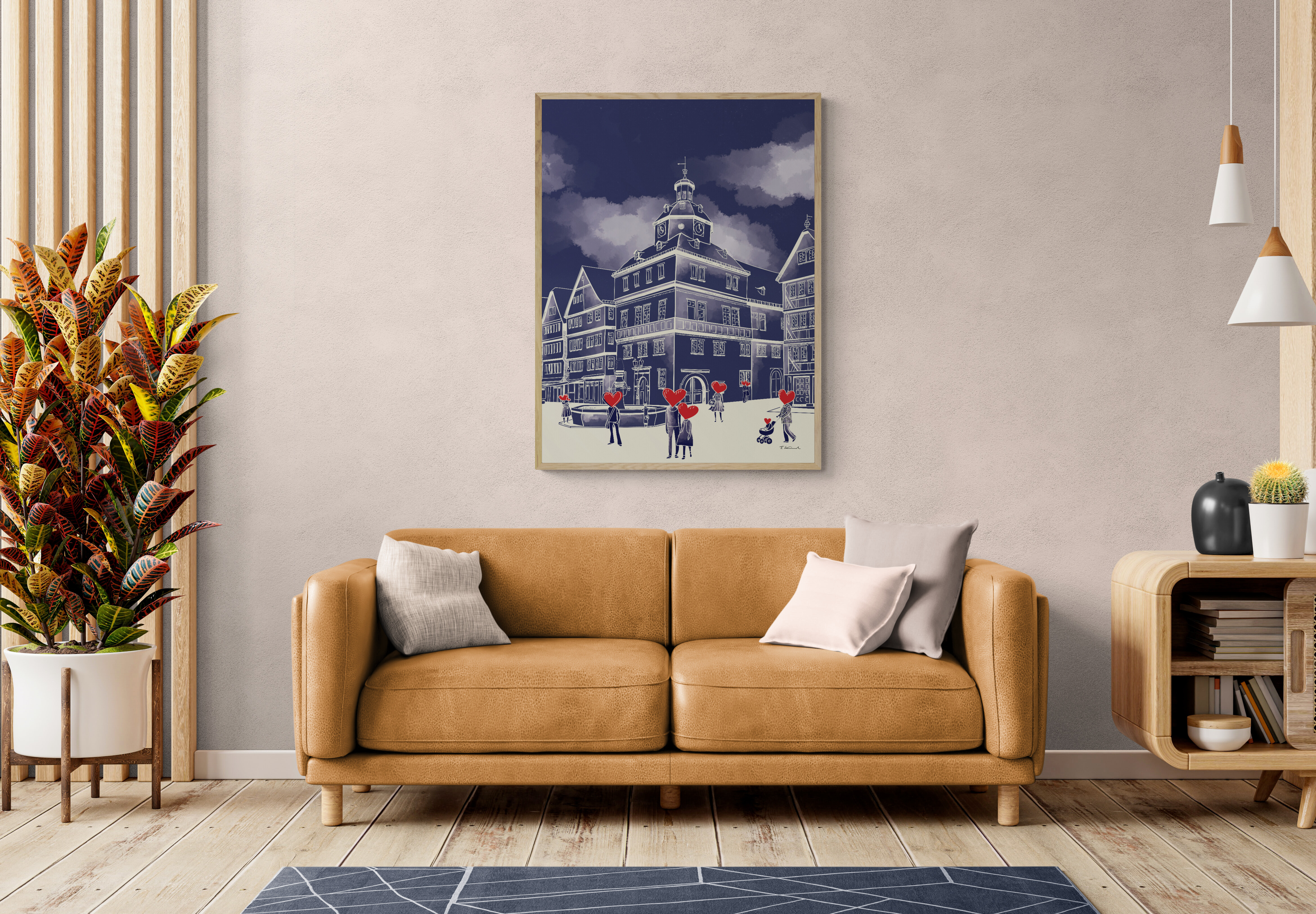 Marktplatz Rathaus - Wohnzimmer