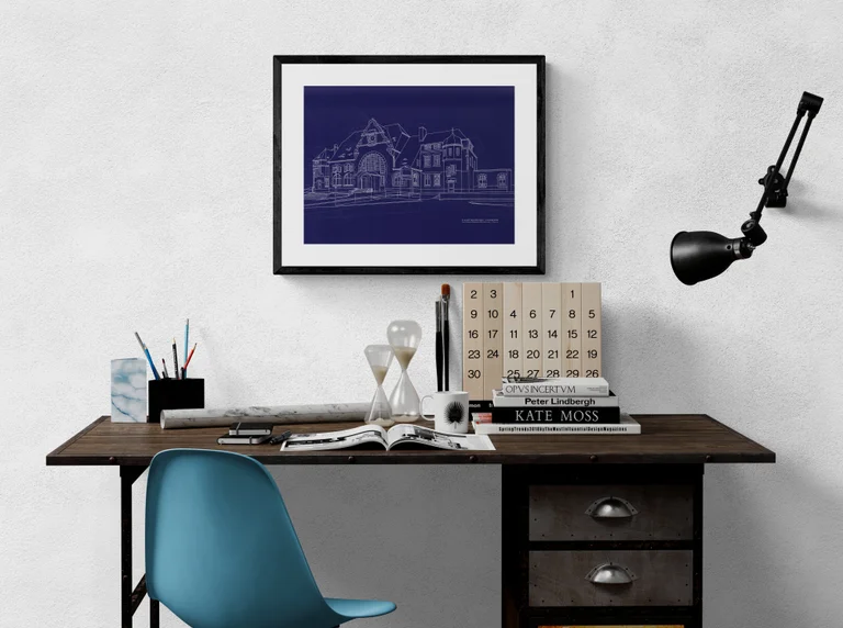 Bahnhof - Schreibtisch