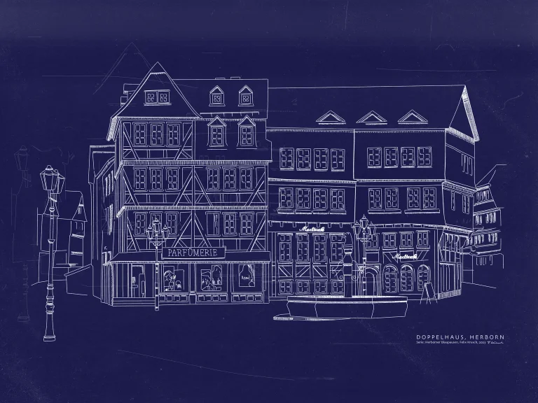 Doppelhaus - Blaupause Hauptmotiv