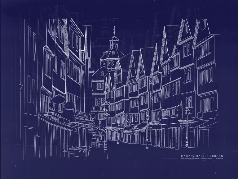 Hauptstrasse - Blaupause Hauptmotiv