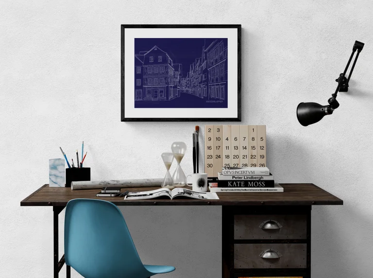 Hauptstrasse Eingang - Schreibtisch