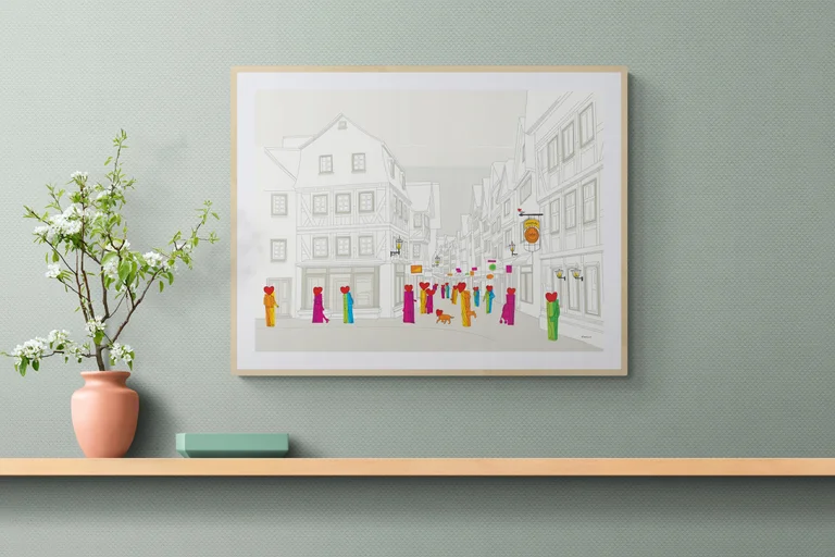 Hauptstrasse Eingang - Regal