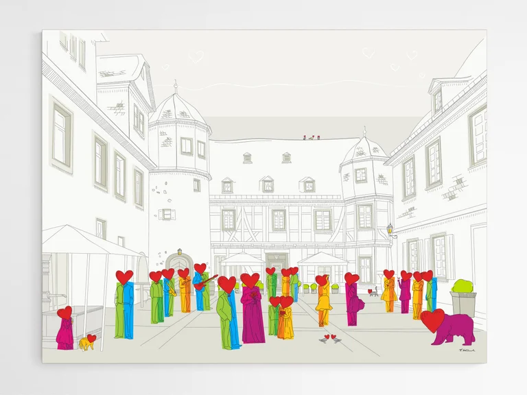 Hohe Schule - Leinwand