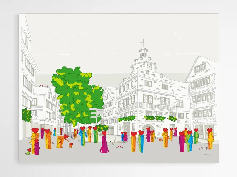 Rathaus II - Leinwand