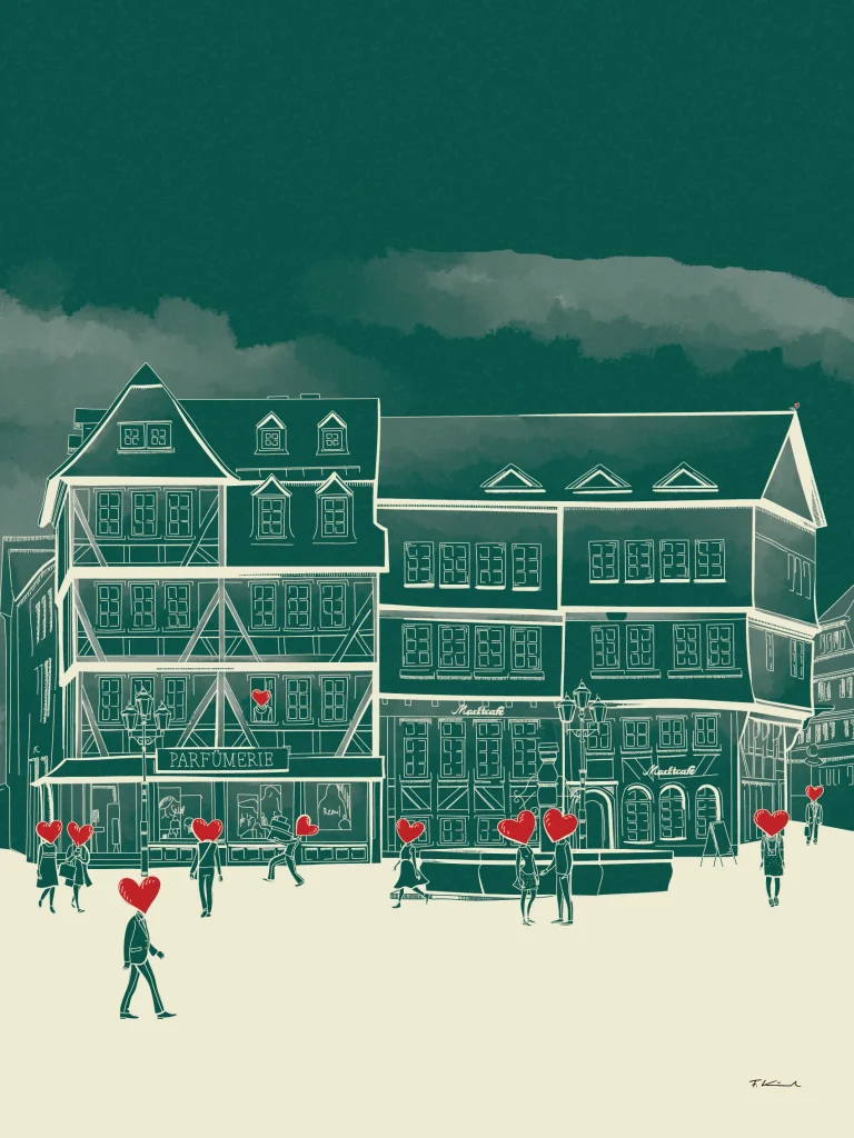 Marktplatz Doppelhaus - Raw