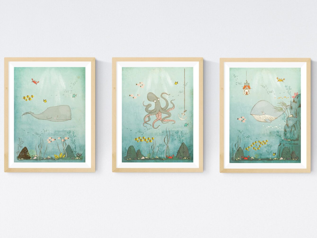Underwater Ocean Print Set