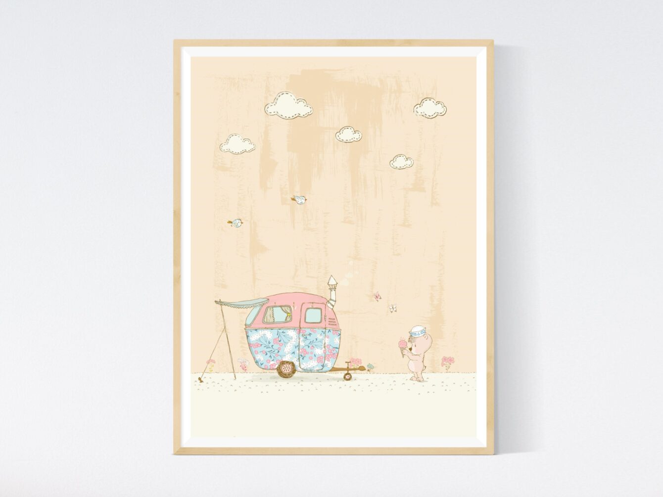 Summer Scene - Camping Bear